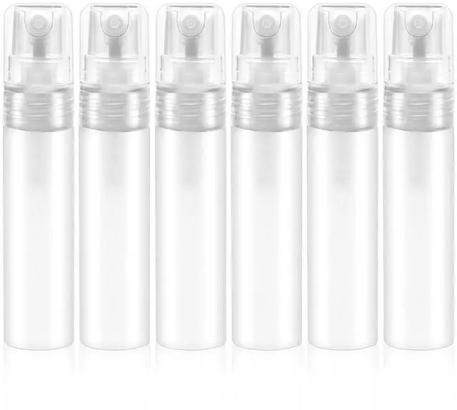 Main image of 6 Pcs 5ml Mini Spray Bottle, Plastic Portable Travel Bottle, Refillable Perfume Sample Bottles, Clear Plastic Spray Bottles Empty, Travel Size SprayBottle for Perfume Essential Pocket EDC, Clear