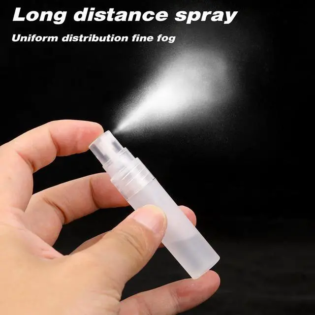 Alt view image 3 of 7 - 6 Pcs 5ml Mini Spray Bottle, Plastic Portable Travel Bottle, Refillable Perfume Sample Bottles, Clear Plastic Spray Bottles Empty, Travel Size SprayBottle for Perfume Essential Pocket EDC, Clear