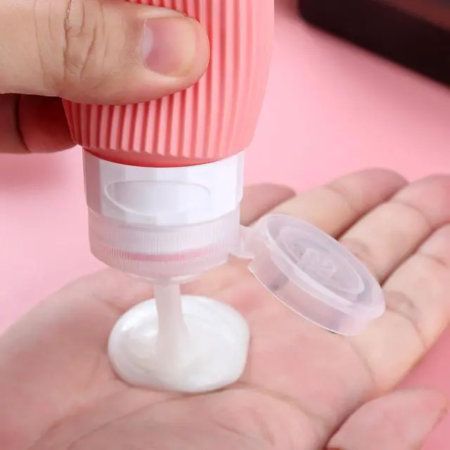 Alt view image 4 of 7 - 16 Pack Travel Bottles Set, TSA Approved Leak Proof Silicone Squeezable Containers for Toiletries, Refillable Travel Accessories for Conditioner, Shampoo, Lotion & Body Wash Accessories