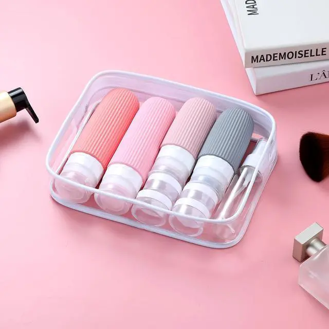 Alt view image 6 of 7 - 16 Pack Travel Bottles Set, TSA Approved Leak Proof Silicone Squeezable Containers for Toiletries, Refillable Travel Accessories for Conditioner, Shampoo, Lotion & Body Wash Accessories