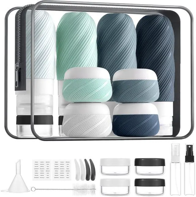 Main image of 23 Pack TSA Approved Travel Bottles for Toiletries, Leak Proof