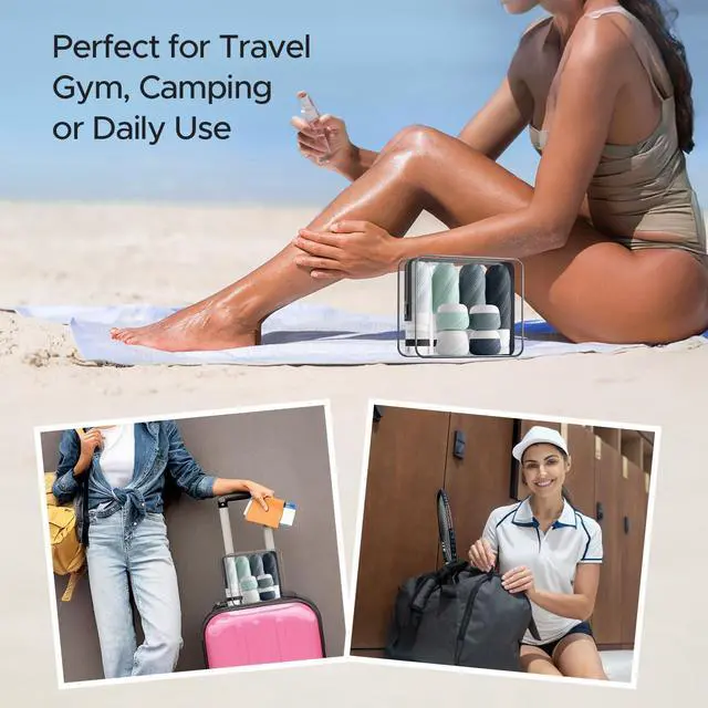 Alt view image 7 of 7 - 23 Pack TSA Approved Travel Bottles for Toiletries, Leak Proof