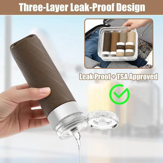 Alt view image 3 of 7 - Travel Toiletry Containers 26Pcs Silicone Leakproof TSA Approved Set