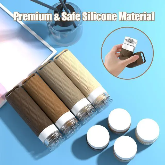 Alt view image 4 of 7 - Travel Toiletry Containers 26Pcs Silicone Leakproof TSA Approved Set