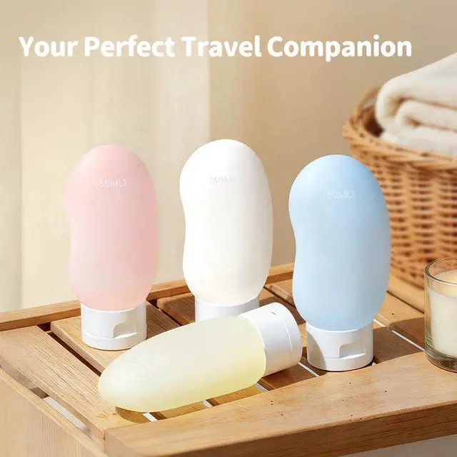 Alt view image 5 of 5 - Silicone Travel Bottles, TSA Approved Travel Size for Toiletry 2oz