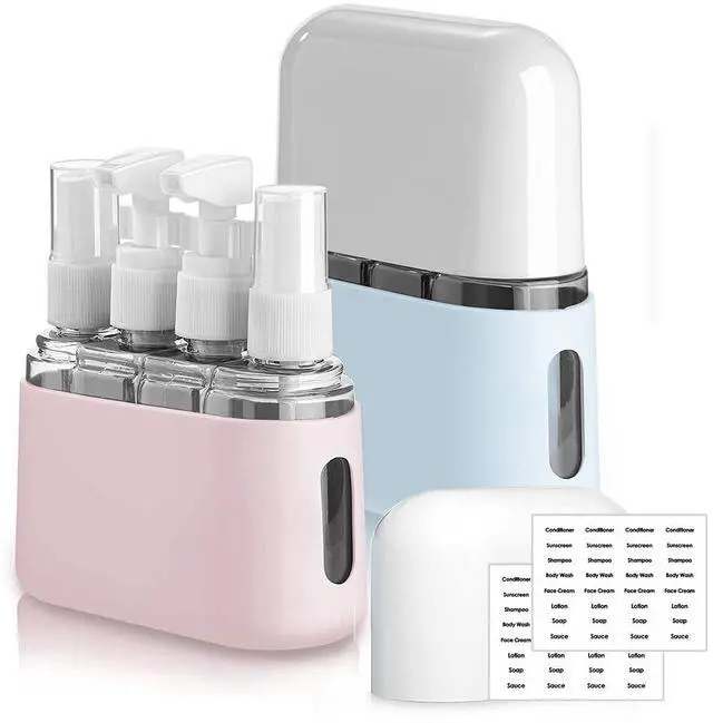 Main image of Travel Bottle Set, 8 Pack TSA Approved Travel Size Bottles, Travel Containers Dispenser, Travel Shampoo Bottles for Cosmetic Conditioner and Lotion