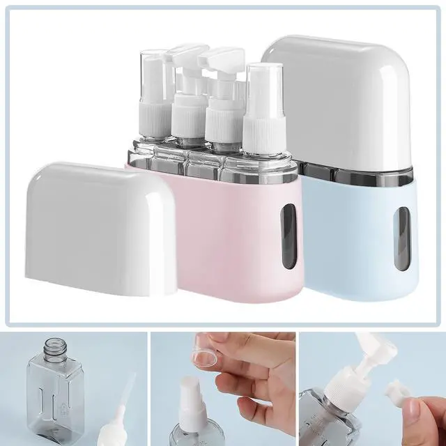 Alt view image 3 of 7 - Travel Bottle Set, 8 Pack TSA Approved Travel Size Bottles, Travel Containers Dispenser, Travel Shampoo Bottles for Cosmetic Conditioner and Lotion