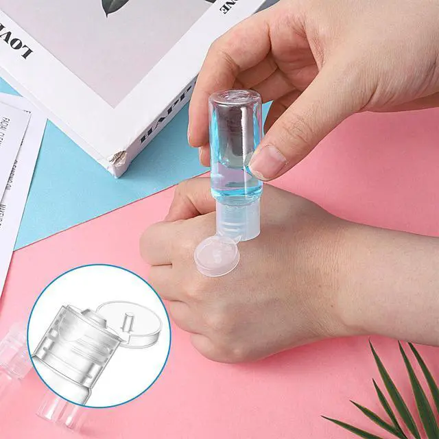 Alt view image 6 of 7 - 12 Pack 15ml/20ml Small Travel Tube Bottles Travel Make up Sample Containers Leak Proof Clear Plastic Mini Cosmetic Bottles Refillable Empty Lotion Squeeze Bottle with Labels for Toiletries Cosmetic