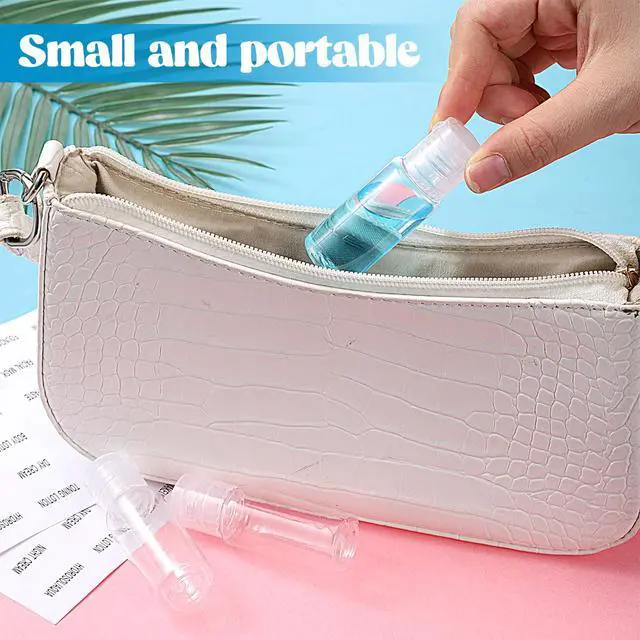 Alt view image 7 of 7 - 12 Pack 15ml/20ml Small Travel Tube Bottles Travel Make up Sample Containers Leak Proof Clear Plastic Mini Cosmetic Bottles Refillable Empty Lotion Squeeze Bottle with Labels for Toiletries Cosmetic