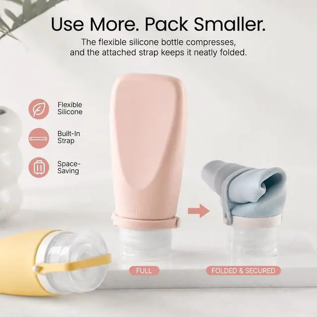Alt view image 5 of 7 - Silicone Travel Bottle Sets for Toiletries, TSA Approved Size 7pcs
