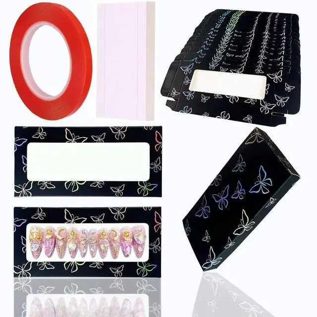 Main image of 35 Pcs Press On Nail Storage Empty Nail Organizer Box