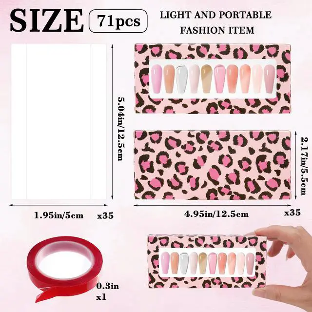 Alt view image 3 of 7 - 35 Pcs Press On Nail Storage Empty Nail Organizer Box
