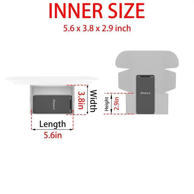 Alt view image 2 of 6 - 6x4x3 Shipping Boxes Set of 25, Pink Mailer Corrugated Cardboard Box