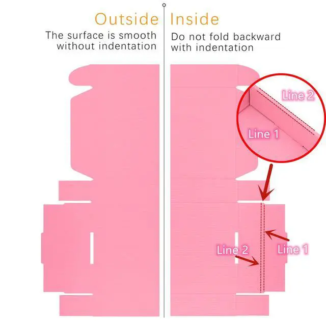 Alt view image 6 of 6 - 6x4x3 Shipping Boxes Set of 25, Pink Mailer Corrugated Cardboard Box
