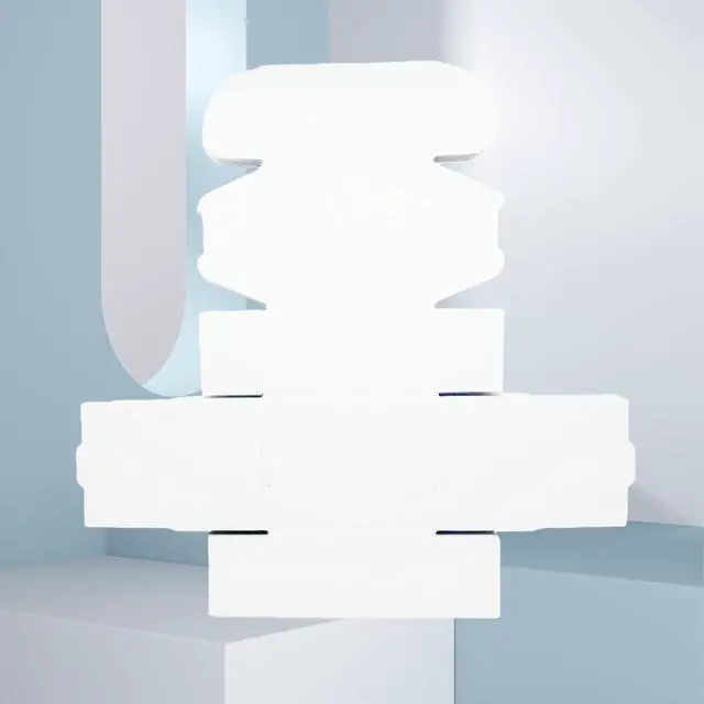 Alt view image 5 of 7 - 4x3x2 Inches 50 Pack White Corrugated Cardboard Shipping Boxes Small Mailer Boxes for Business Packaging Mailing