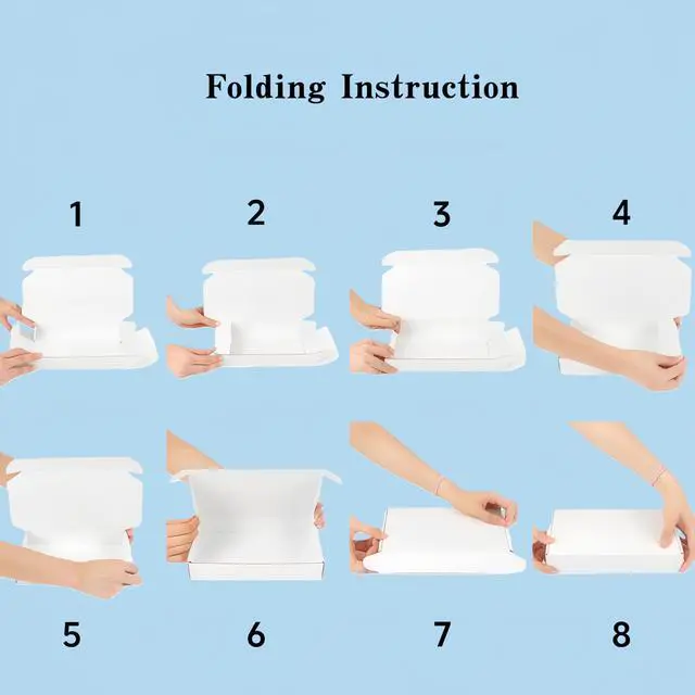 Alt view image 7 of 7 - 4x3x2 Inches 50 Pack White Corrugated Cardboard Shipping Boxes Small Mailer Boxes for Business Packaging Mailing