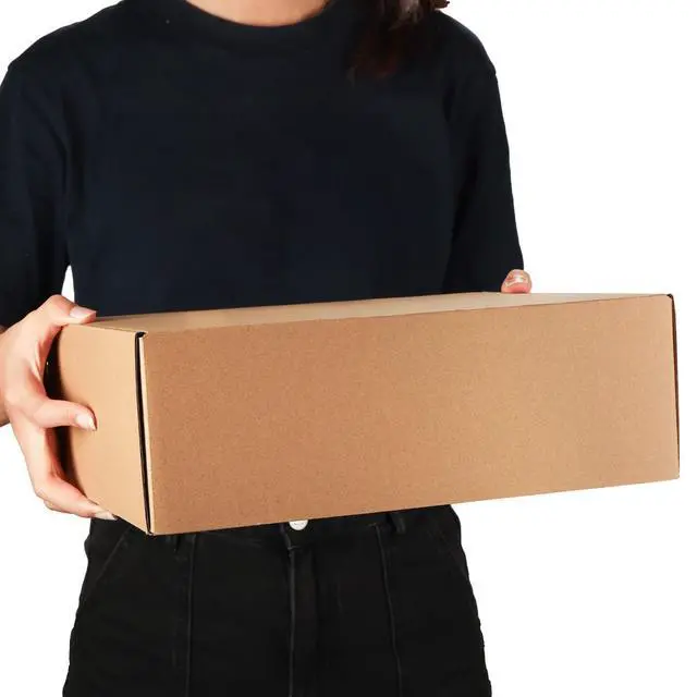 Alt view image 4 of 7 - 6 Pack 12x9x4 inch Cardboard Shipping Boxes, Brown Gift Boxes