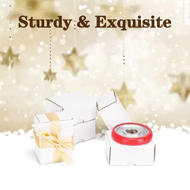 Alt view image 6 of 7 - 50 Packs 4X3X2 Small Shipping Boxes, White 4 x 3 x 2 inches Corrugated Cardboard Box for Packaging Small Business, Card Boxes, Mailer for Storage