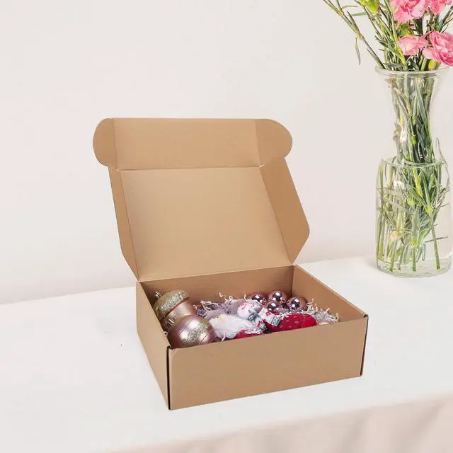 Alt view image 3 of 7 - 12x9x4 Shipping Boxes Set of 6, Medium Cardboard Boxes for Packaging, Brown Mailing for Small Business
