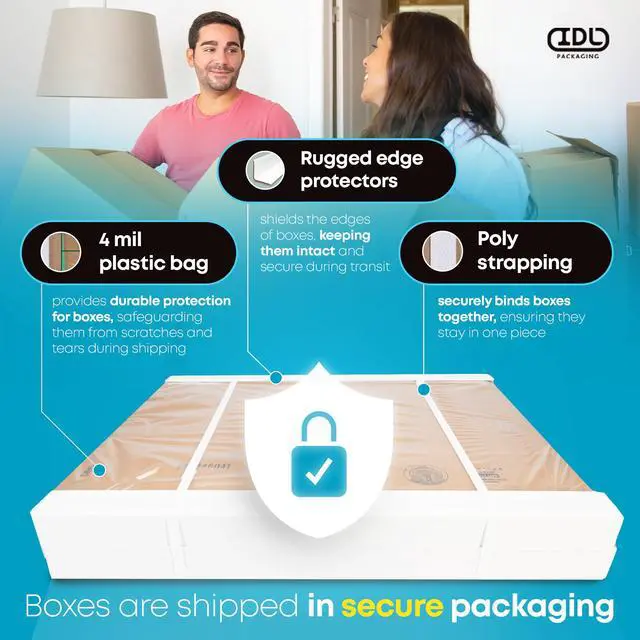 Alt view image 4 of 7 - Long Moving & Shipping Boxes 18 x 6 x 6 inches (5-Pack) - Extra Strength 200 lb vs Regular - Corrugated Moving Boxes for USPS/UPS/FEDEX - Durable Shipping Box - Cardboard Box