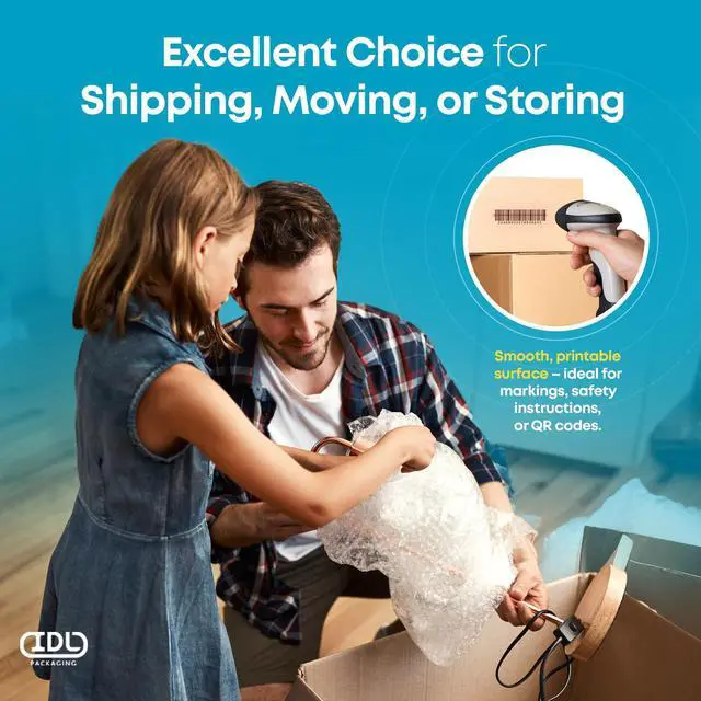 Alt view image 7 of 7 - Long Moving & Shipping Boxes 18 x 6 x 6 inches (5-Pack) - Extra Strength 200 lb vs Regular - Corrugated Moving Boxes for USPS/UPS/FEDEX - Durable Shipping Box - Cardboard Box