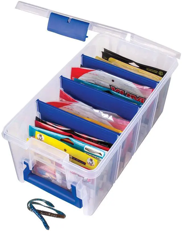 Main image of Outdoors Super Half Satchel Soft Bait Organizer, Zerust, Clear
