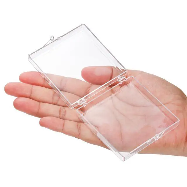 Alt view image 4 of 7 - 30 Pack Press on Nails Box, Clear Acrylic Press on Nail Storage Packaging Case, Empty Nail Containers with Adhesive Tapes for Press ons Fake Nail Art Salon Business Supplies