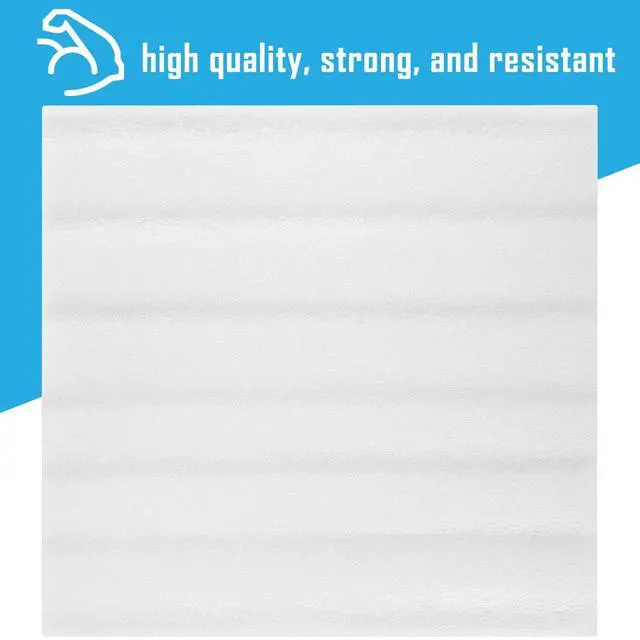 Alt view image 4 of 7 - 100 Pack Foam Sheets, DAT 12" x 12", 1/16" Thickness, Foam Wrap Cushioning Material, Moving Supplies for Packing Storage and Shipping