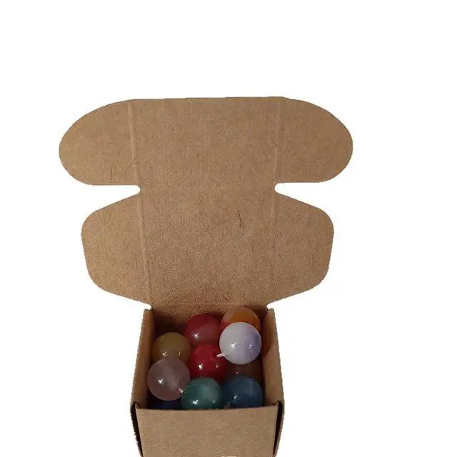 Alt view image 4 of 7 - Small Kraft Gift Boxes, Brown Mini Cardboard Shipping Boxes Bulk 1.57" x 1.57", Square Necklace Earring Ring Storage Box Case for Jewelry Packaging (100 Pack)