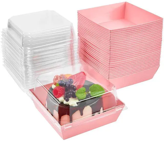 Main image of Small Charcuterie Boxes with Clear Lids, 4 Inches, 50 Pack