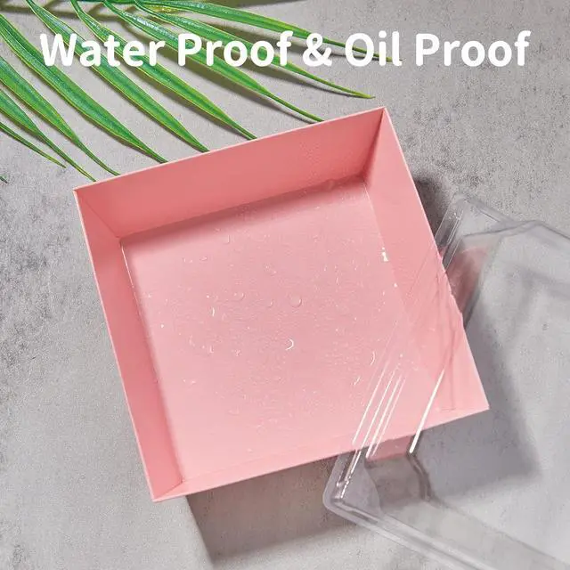 Alt view image 4 of 7 - Small Charcuterie Boxes with Clear Lids, 4 Inches, 50 Pack
