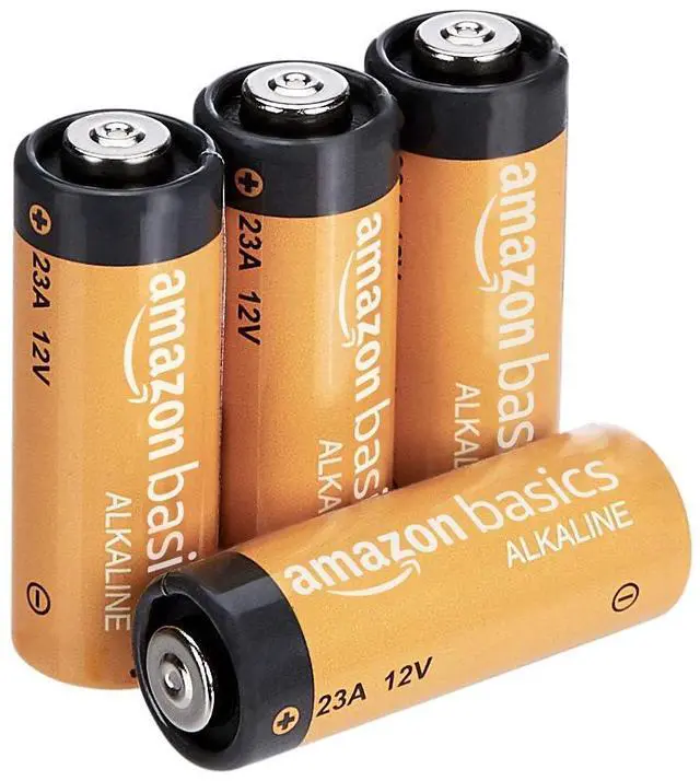 Main image of 4-Pack 23A Alkaline Battery, 12 Volt, Long-Lasting Power, for Key Fobs and Garage Door Openers