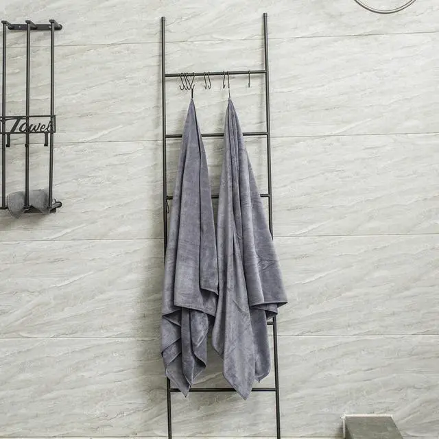 Alt view image 6 of 7 - Quick Dry Microfiber Bath Towel, 30x60 Inches, Set of 2