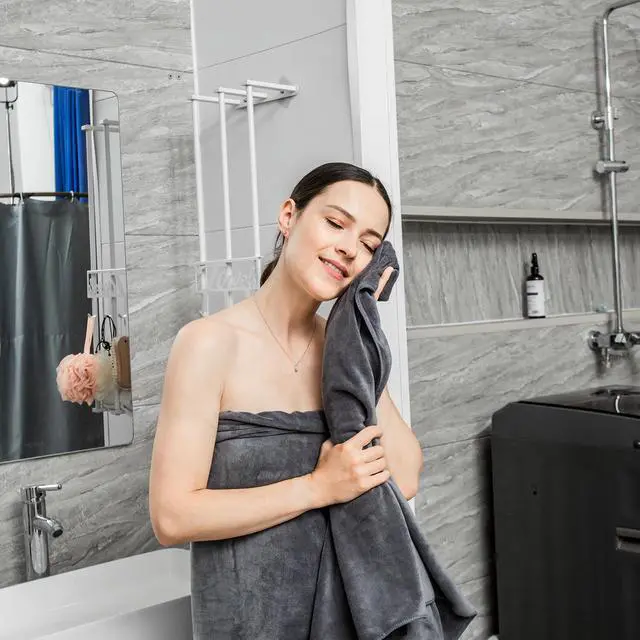 Alt view image 7 of 7 - Quick Dry Microfiber Bath Towel, 30x60 Inches, Set of 2