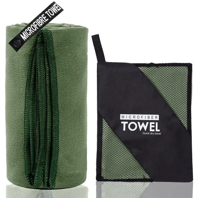 Alt view image 2 of 7 - Microfiber Travel Towel, Quick Dry Camping & Gym Towel. Compact