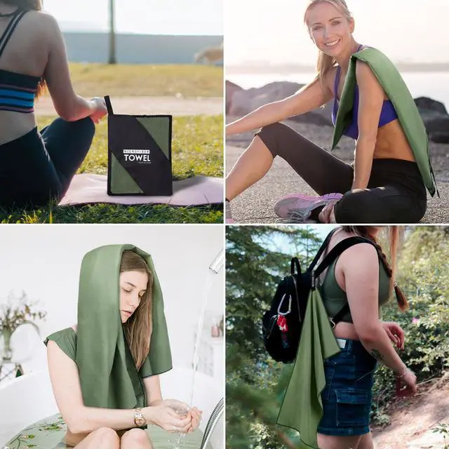 Alt view image 6 of 7 - Microfiber Travel Towel, Quick Dry Camping & Gym Towel. Compact