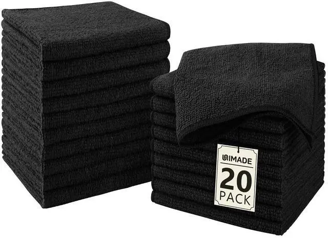 Main image of Washcloths 20 Pack Face Towels (12" x 12"), Highly Soft Wash Cloths