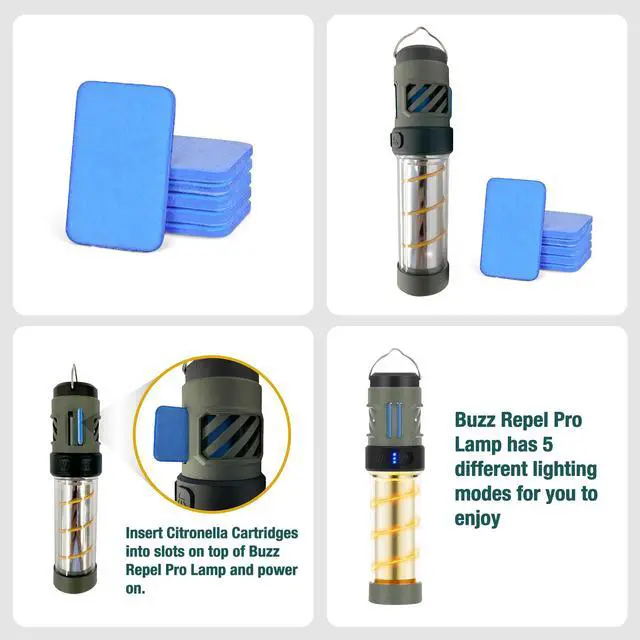 Alt view image 5 of 5 - Mozz Shield Mosquito Repellent Outdoor Lantern with 6 Citronella Refills