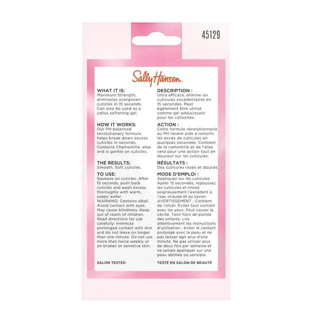 Alt view image 3 of 3 - Instant Cuticle Remover, Nail Treatment, Fast Drying, Contains Aloe and Chamomile