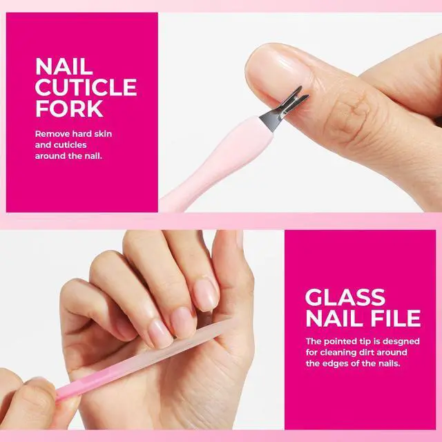 Alt view image 6 of 7 - Manicure Kit for Women, Professional Nail Files and Buffers, Cuticle Remover Tool with Cuticle Softener, Scented Oil, Nippers, Pushers and Cuticle Care Tools Kit. Nail Manicure Prep Tools Set