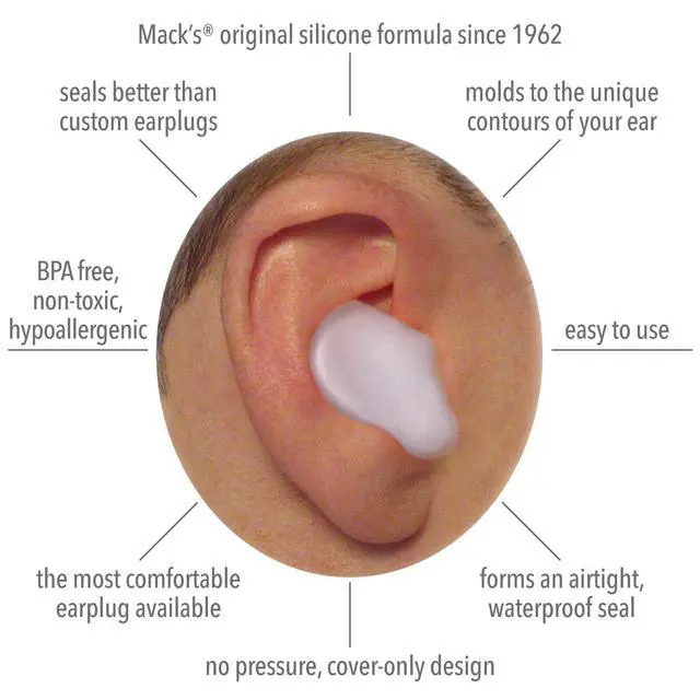 Alt view image 2 of 7 - Pillow Soft Silicone Earplugs, 12 Pair The Original Moldable Silicone Putty Ear Plugs for Sleeping, Snoring, Swimming, Travel, Concerts and Studying | Made in USA