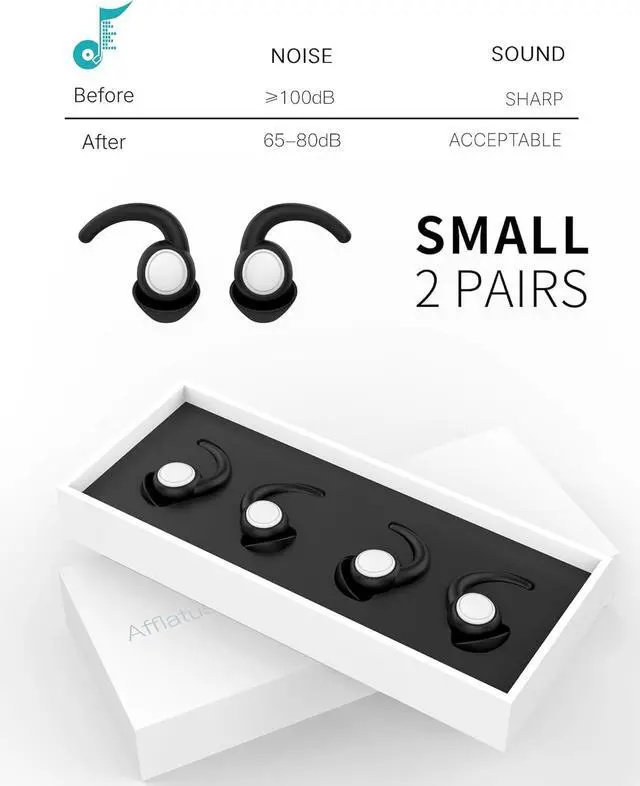 Alt view image 6 of 7 - Kids Ear Plugs for Sleeping and Small Ear Canls, Age 10-17, Comfort Earplugs for Small Ears, Sleep, Noise Reduction, Concerts, Reusable, Washable (Size S, Pairs*2)