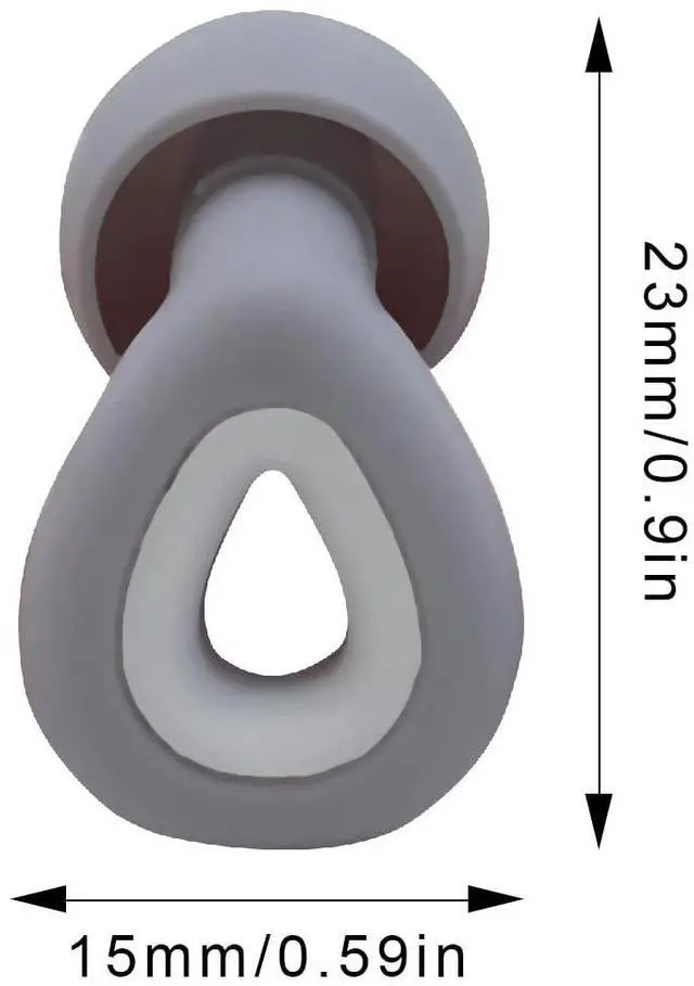 Alt view image 2 of 7 - Ear Plugs for Sleeping, 1 Pair Ear Plugs for Sleeping Noise Cancelling Concert EarPlugs Silicone Noise Reduction Earplugs for Swimming, Working, Concert & 35dB