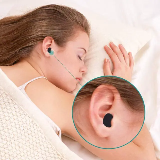 Alt view image 4 of 5 - 30 Pair Earplugs for Noise Cancelling Noise Blocking Ultra Soft Ear Plugs for Sleeping Study Work Black