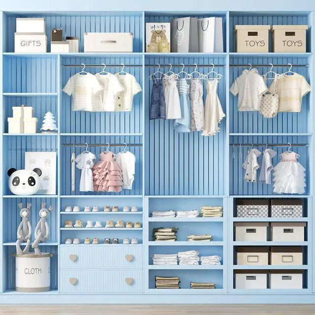 Alt view image 7 of 7 - Baby Hangers 60Pack White Baby Clothes Hangers Bulk Kids Plastic Hangers Toddler/Infant Hangers for Closet