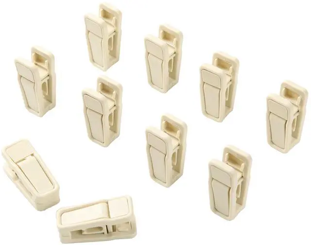 Alt view image 2 of 5 - Non-Slip Clothes Hanger for Baby and Kids 30-Pack Velvet Hangers with 10 Finger Clips,Beige