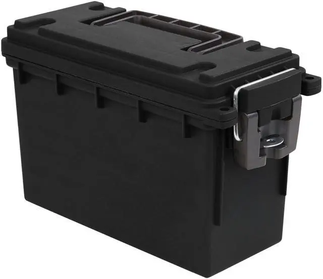 Main image of 12629 Ammo Box Made in USA, Stackable Lockable Ammo Storage Box | Lockable Storage Box, Water and Dust Resistant Dry Box, Secures Hunting Gear, Gun Accessories, Supplies, and Bullets