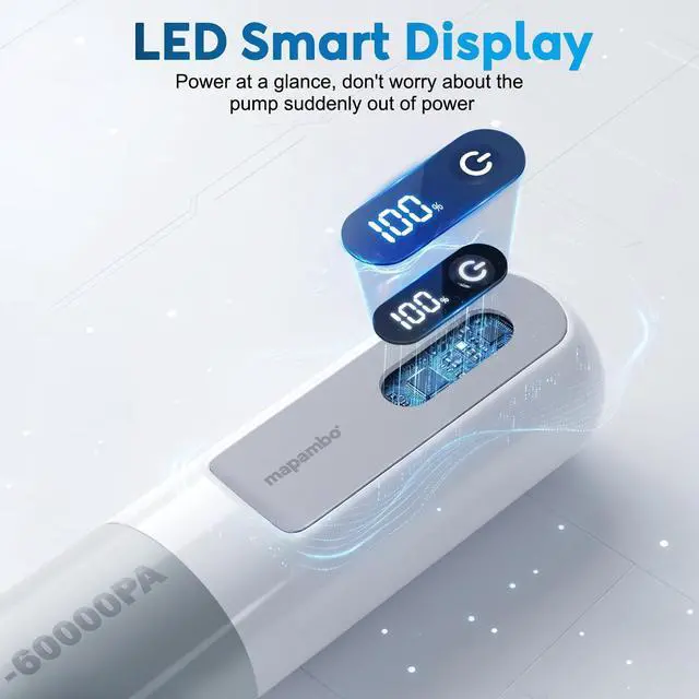Alt view image 2 of 7 - Vacuum Seal Bags for Clothing Travel: 60000Pa LED Rechargeable Air Pump, 12 Pack Vacuum Bags for Luggage and Suitcase in 4 Combo Sizes, Space Saver Vacuum Storage Bags (12 Comb)