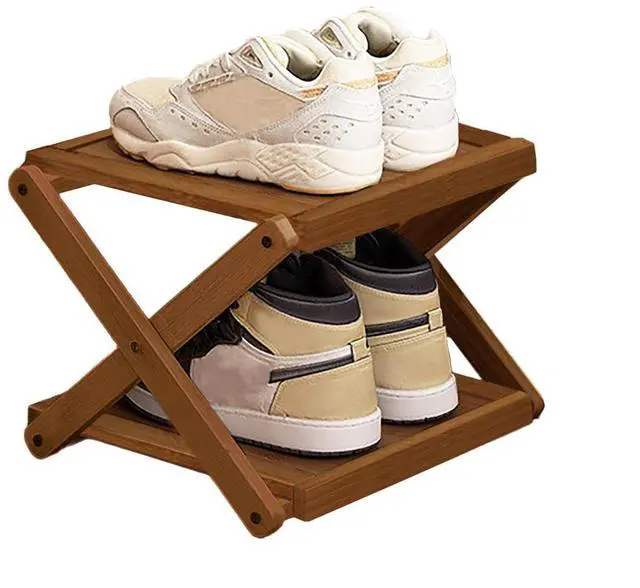 Main image of Shoe Rack Bamboo Freestanding Folding Shoe Storage Organizer