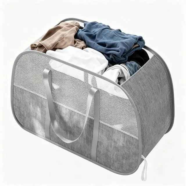 Main image of 95L Collapsible Laundry Basket, Dirty Clothes Hamper